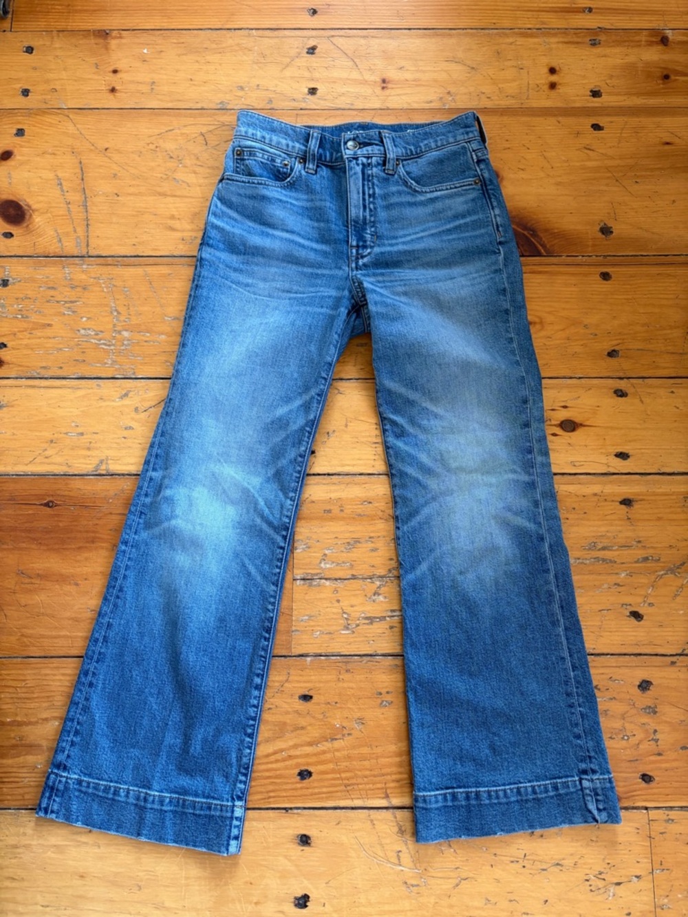 J.Crew Charley Kickout Crop Jeans High Rise Flare Size 24